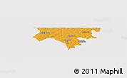 Political Panoramic Map of Contuboel, single color outside