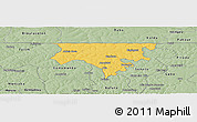 Savanna Style Panoramic Map of Contuboel