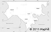 Silver Style Simple Map of Contuboel