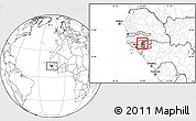 Blank Location Map of Gamamundo, highlighted country, highlighted parent region
