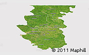 Satellite Panoramic Map of Bafata, cropped outside