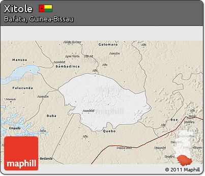 Classic Style 3D Map of Xitole