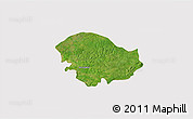 Satellite 3D Map of Xitole, cropped outside