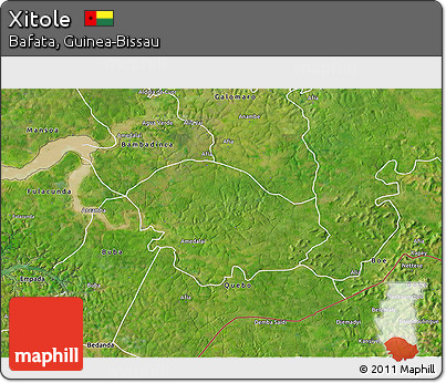 Satellite 3D Map of Xitole
