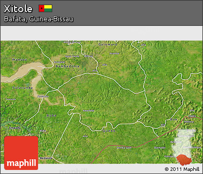 Satellite 3D Map of Xitole