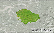 Satellite 3D Map of Xitole, lighten, semi-desaturated