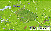 Satellite 3D Map of Xitole, physical outside