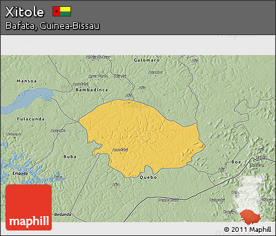 Savanna Style 3D Map of Xitole