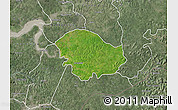 Satellite Map of Xitole, semi-desaturated