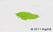 Physical Panoramic Map of Xitole, cropped outside