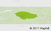 Physical Panoramic Map of Xitole, lighten