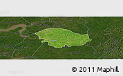 Satellite Panoramic Map of Xitole, darken