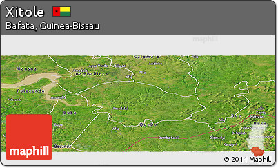 Satellite Panoramic Map of Xitole