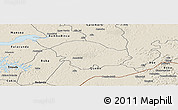 Shaded Relief Panoramic Map of Xitole