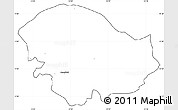 Blank Simple Map of Xitole, cropped outside