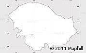 Silver Style Simple Map of Xitole, cropped outside