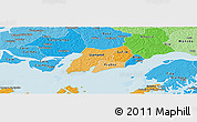 Political Shades Panoramic Map of Biombo