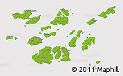 Physical 3D Map of Bolama, cropped outside