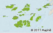 Physical 3D Map of Bolama, shaded relief outside