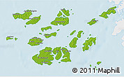 Physical 3D Map of Bolama, single color outside