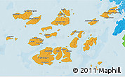 Political Shades 3D Map of Bolama