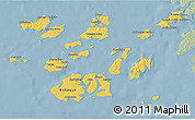 Savanna Style 3D Map of Bolama