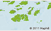 Physical 3D Map of Bubaque
