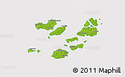 Physical 3D Map of Caravela (Uno), cropped outside