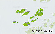 Physical 3D Map of Caravela (Uno), lighten