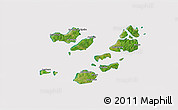 Satellite 3D Map of Caravela (Uno), cropped outside