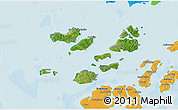 Satellite 3D Map of Caravela (Uno), political outside