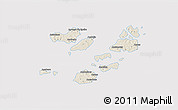 Shaded Relief 3D Map of Caravela (Uno), cropped outside