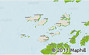 Shaded Relief 3D Map of Caravela (Uno), physical outside