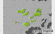 Physical Map of Caravela (Uno), darken, desaturated