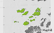 Physical Map of Caravela (Uno), desaturated