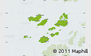 Physical Map of Caravela (Uno), lighten