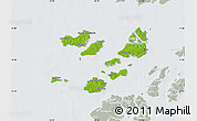 Physical Map of Caravela (Uno), lighten, semi-desaturated