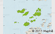 Physical Map of Caravela (Uno), shaded relief outside