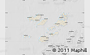 Shaded Relief Map of Caravela (Uno), desaturated