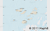 Shaded Relief Map of Caravela (Uno), single color outside