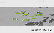 Physical Panoramic Map of Caravela (Uno), darken, desaturated
