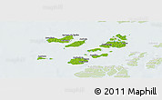 Physical Panoramic Map of Caravela (Uno), lighten