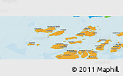 Political Panoramic Map of Caravela (Uno)