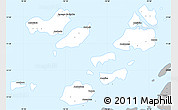 Gray Simple Map of Caravela (Uno)