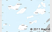 Gray Simple Map of Caravela (Uno), single color outside