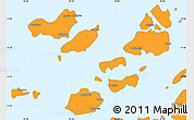 Political Simple Map of Caravela (Uno)