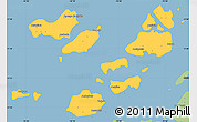 Savanna Style Simple Map of Caravela (Uno)