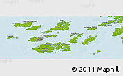 Physical Panoramic Map of Bolama