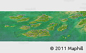 Satellite Panoramic Map of Bolama