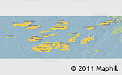 Savanna Style Panoramic Map of Bolama